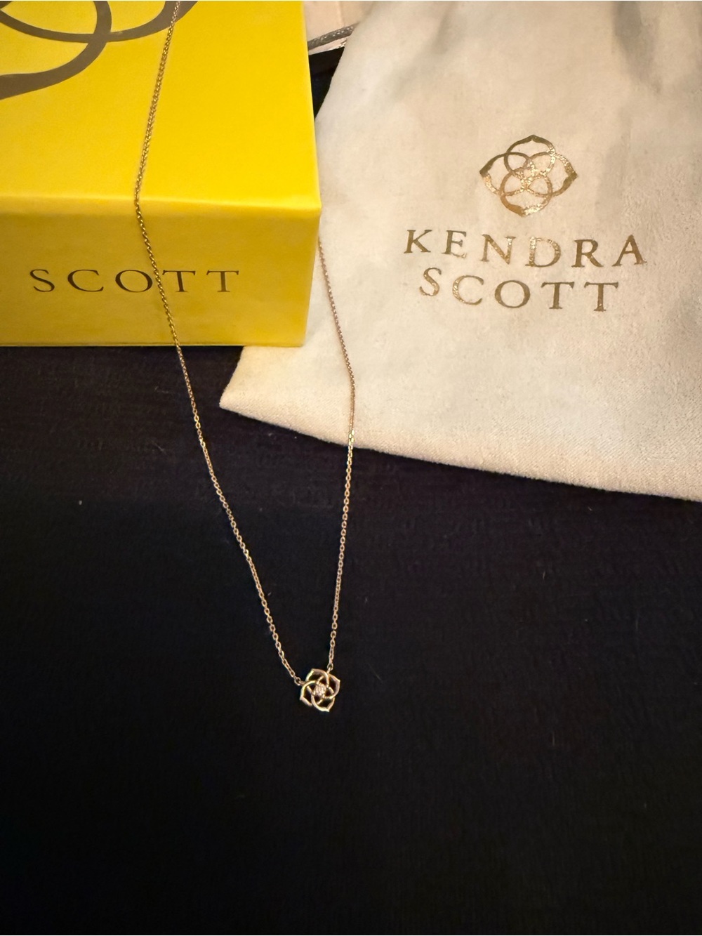 Kendra Scott 14KT Rose Gold Diamond Necklace